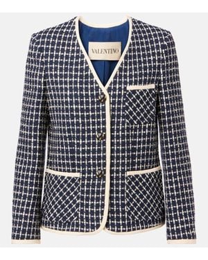 Valentino Jacke Aus Boucle - Blau