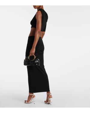 Jacquemus La Mini Jupe Drapeado ジャージースカート Black Les Rayures 'La mini jupe Drapeado' Miniskirt by