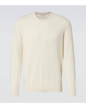 Brunello Cucinelli Pullover Aus Kaschmir - Weiß