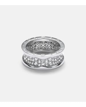BVLGARI Bague B.Zero1 En Or Blanc 18 Ct Et Diamants