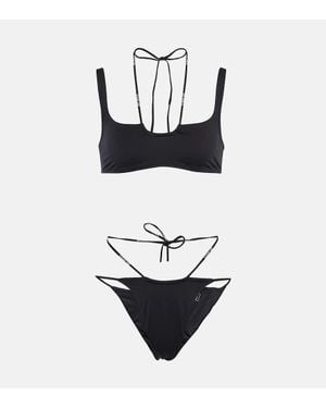 Off-White c/o Virgil Abloh Bikini Mit Logo - Schwarz