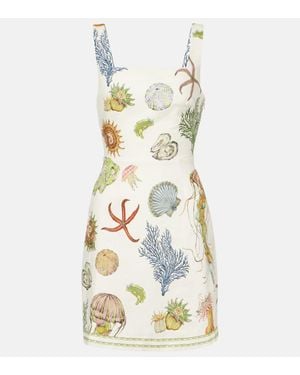 ALÉMAIS Sea Linen Minidress - Metallic