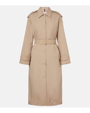 Moncler Yevre Down Trench Coat - Natural