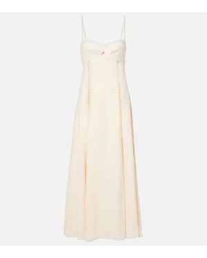 Johanna Ortiz Catamaran Ventures Midi Dress - White