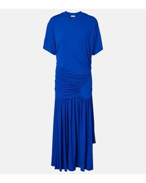 Ferragamo Minikleid Aus Jersey - Blau
