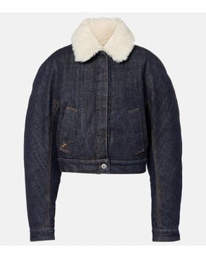 Jacquemus Denim Blouson Jacket - Blue