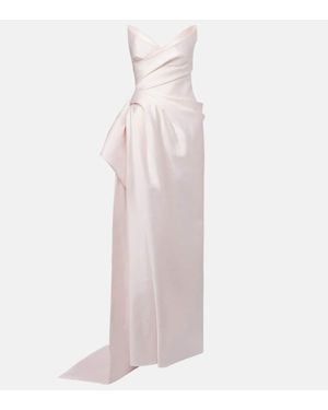 Monique Lhuillier Robe Longue - Rose