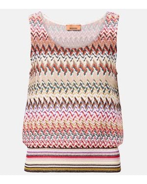 Missoni Zigzag Lame Top - Pink