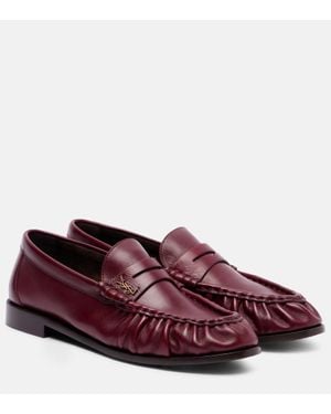 Saint Laurent Le Loafer Loafers Aus Leder - Braun