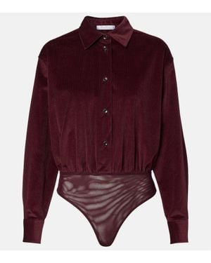 Max Mara Body Fertile Aus Baumwoll-Cord - Lila