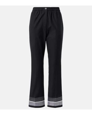 JOSEPH Gerade Cropped-Hose Tottenham - Blau