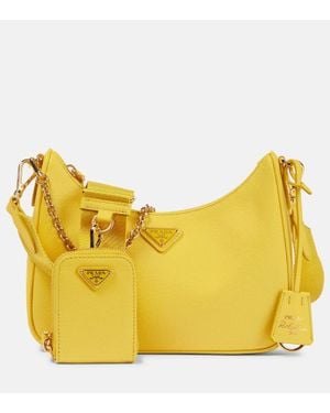 Prada Re-edition 2005 Tasche Aus Re-nylon - Gelb