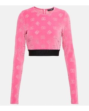 Dolce & Gabbana Top Cropped - Rosa
