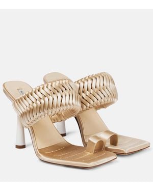 3Juin Giglio Syria Satin Candy Sandal Model in Pink | Lyst