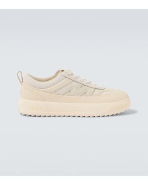 Moncler Sneakers Monpulse Con Pelle - Bianco