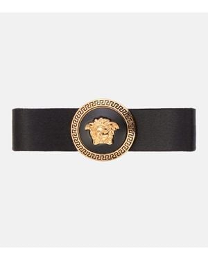 Versace Haarspange Medusa Biggie Aus Satin - Schwarz