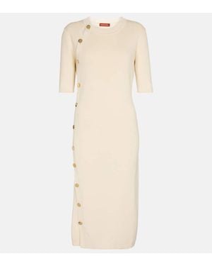 Altuzarra Midikleid Minamoto Aus Rippstrick - Natur