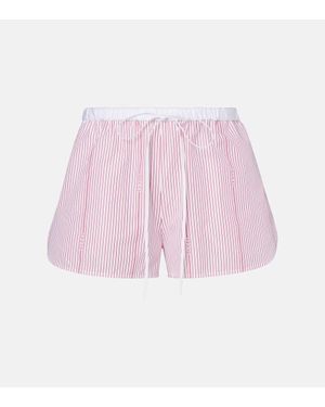 Gucci Shorts Aus Fil Coupe - Pink
