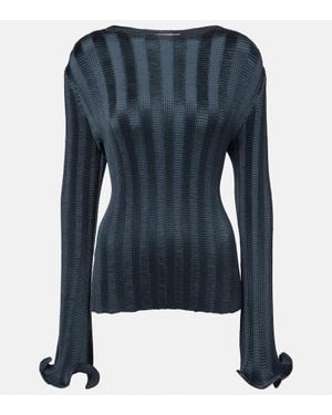 Jonathan Simkhai Carys Knitted Top - Blue