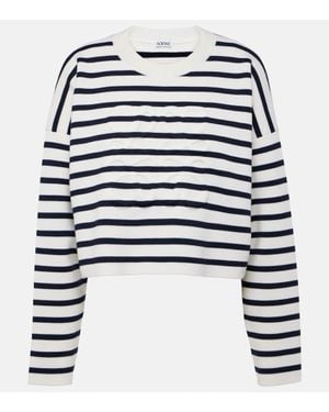 Loewe Anagram Cotton Jersey Sweatshirt - Blue