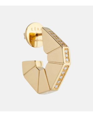 Eera Pendiente Individual Carey De Oro De 18 Ct Con Diamantes - Metálico