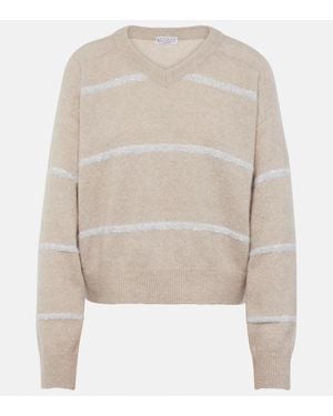 Brunello Cucinelli Pullover - Natur