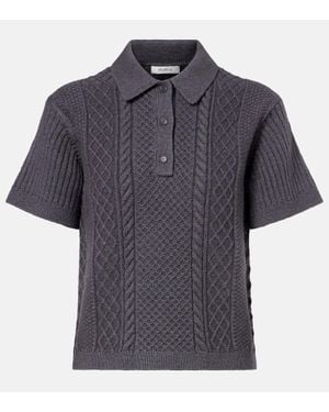 JW Anderson Polohemd Aus Strick - Blau