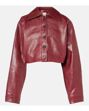 KHAITE Giacca Cropped Sue - Rosso