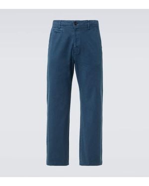 AURALEE Chinohose Aus Baumwoll-Gabardine - Blau
