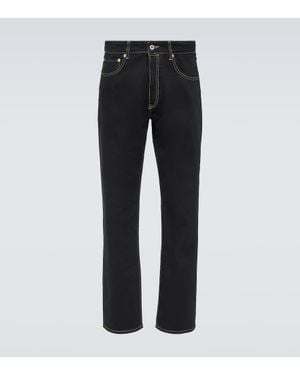 KENZO Bara Mid-Rise Straight Jeans - Black