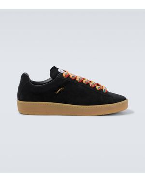 Lanvin Curb Lite Leather Trainers - Black