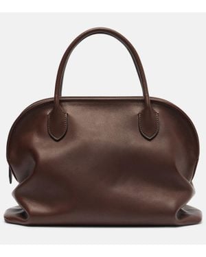 The Row Tote Bag Agnes Aus Leder - Braun