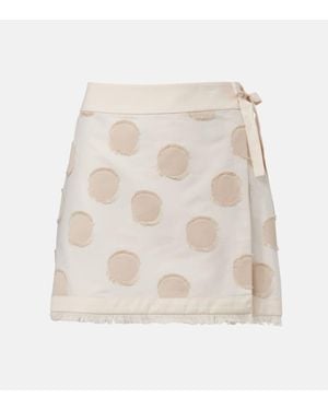 Jonathan Simkhai Jupe Portefeuille Bethany A Pois - Blanc