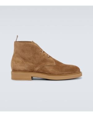 Gianvito Rossi Suede Desert Boots - Brown