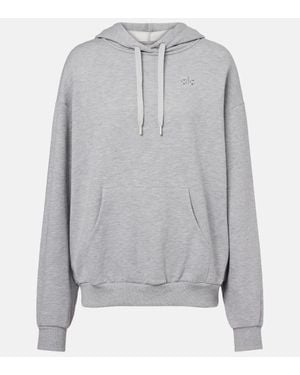 Alo Yoga Accolade Cotton-Blend French Terry Hoodie - Gray