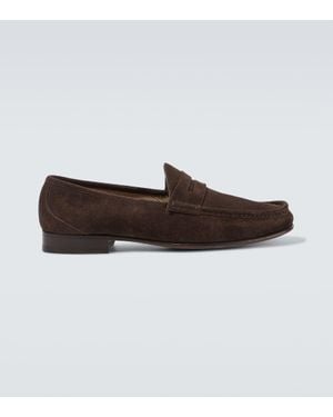 Tom Ford Loafers York Aus Veloursleder - Braun