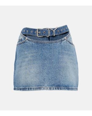Y. Project Mini-Jupe En Jean - Bleu