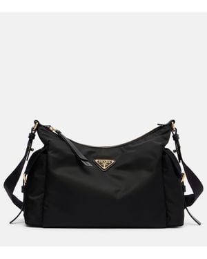 Prada Schultertasche Explore Re-Nylon Large - Schwarz