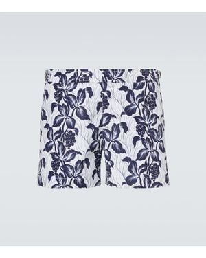 Orlebar Brown Bulldog Floral Swim Trunks - Blue
