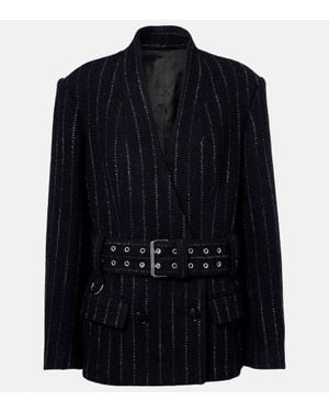 Isabel Marant Blazer Gessato Fyma - Blu