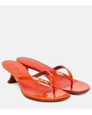 AMINA MUADDI Sandalen Juliette 45 Aus Lackleder - Rot