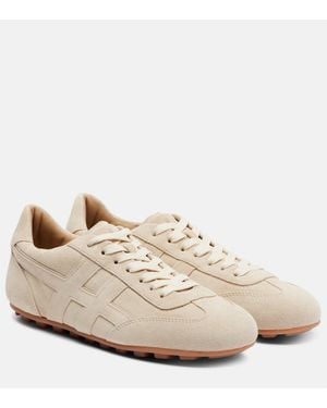 Hogan Sneakers H693 Aus Veloursleder - Weiß