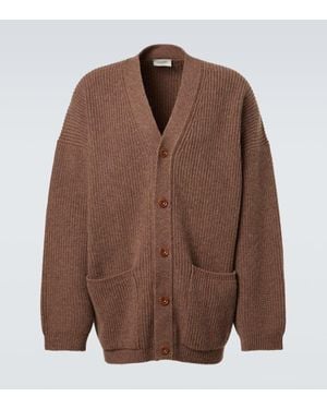 Lemaire Oversize-Cardigan Aus Wolle - Braun