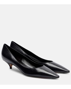 The Row Pumps Liisa Aus Leder - Schwarz