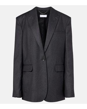 Stella McCartney Iconic Wool Flannel Blazer - Black