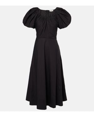 Ulla Johnson Imara Cotton Midi Dress - Black