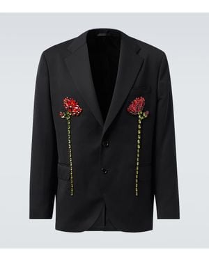 Simone Rocha Blazer Adornado - Negro