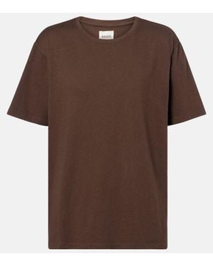 KHAITE T-Shirt Mae - Marrone