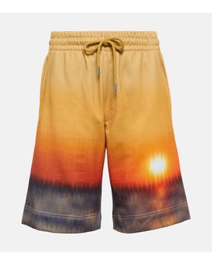 Dries Van Noten Shorts Aus Baumwoll-Jersey - Orange