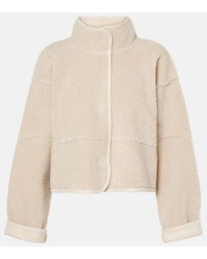 Velvet Kelly Cropped Fleece Jacket - Natural